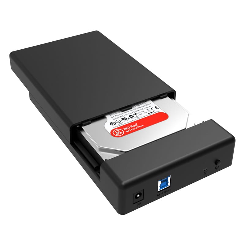 3.5" USB3.0 External HDD Enclosure - Black - Syntech