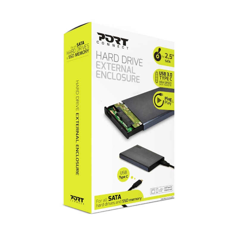 Port Connect USB-C External Enclosure - Syntech